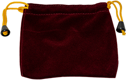 Burgundy Miniature-Size Velvet Urn Bag (1 Dozen)