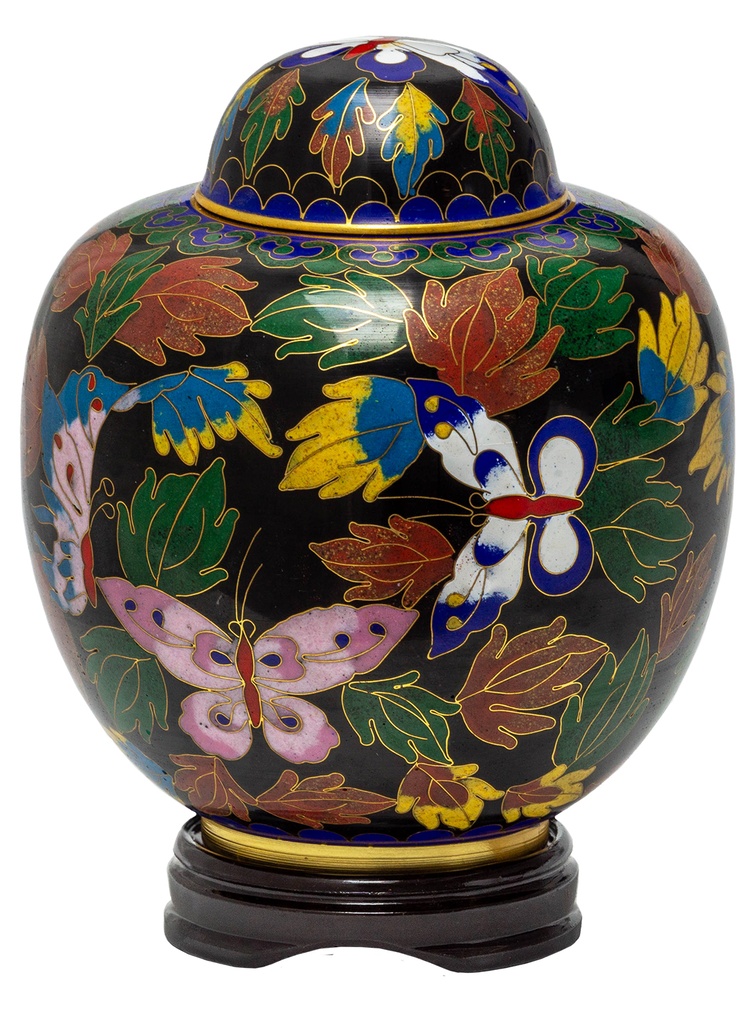 Butterfly Medium Cloisonne Urn