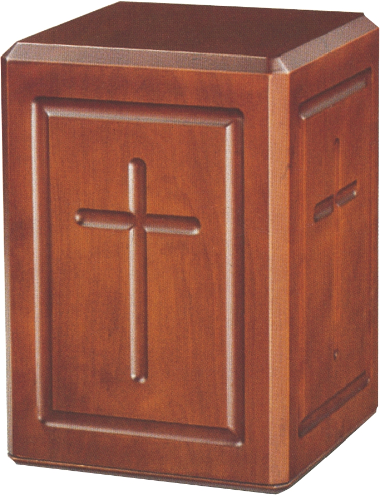 The Calvary Wood Adult Urn
