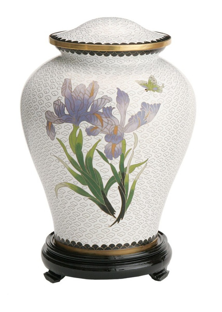 Iris Cloisonne Companion Urn