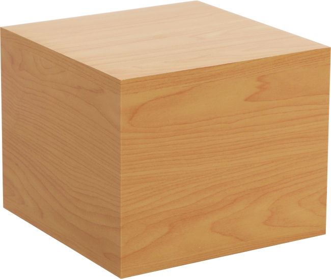 Light Brown Simplicity Cube Urn