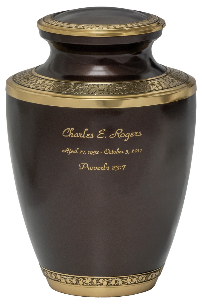 Mocha Adult Brass Urn