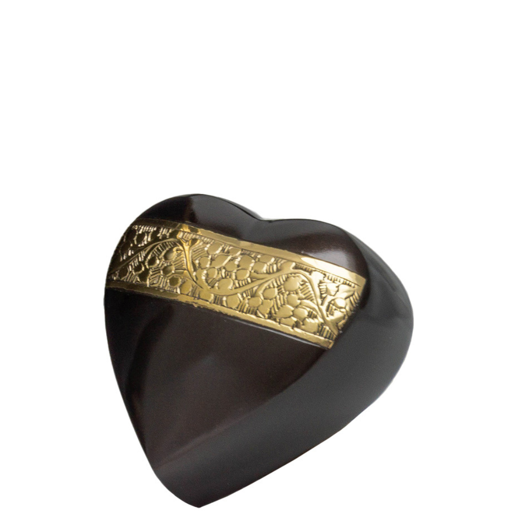 Mocha Brass Heart Keepsake 