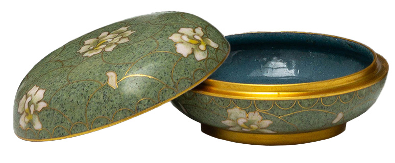 Pearl Blossom Cloisonne Jewel Dish