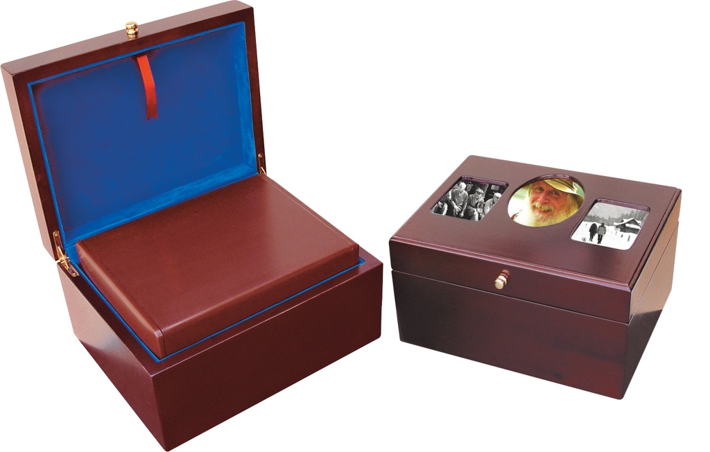 Photo Remembrance Wood Memorial Chest