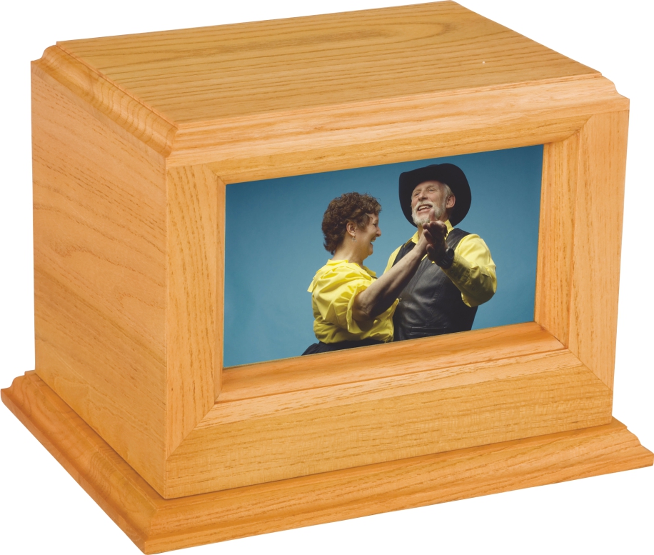 Picture Forest Oak Wood Adult Urn