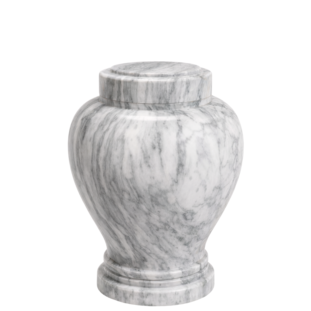 Silver Cloud Medium Marble Urn