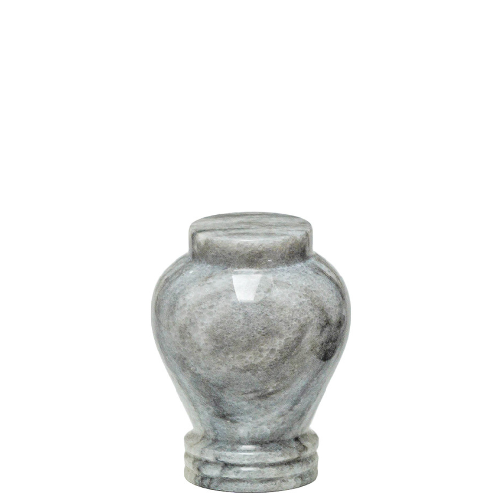 Silver Cloud Miniature Marble Urn