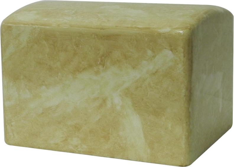 Swirl Beige Adult Cultured Marble Urn