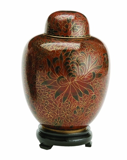 [802 AM] Amber Adult Cloisonne Urn