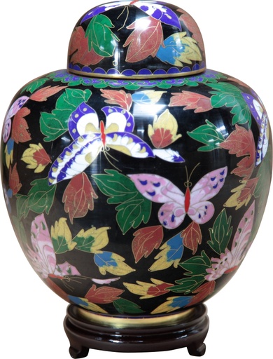 [802 BF] Butterfly Adult Cloisonne Urn