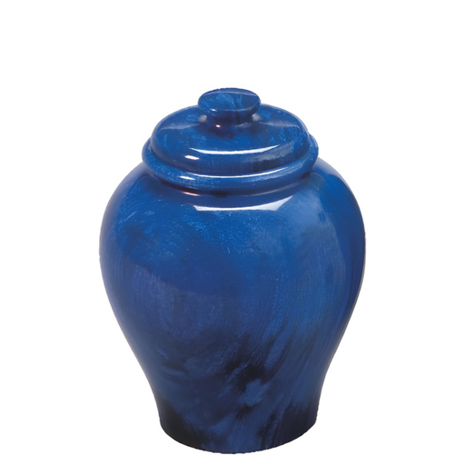 [918 CBV] Cobalt Blue Medium Marble Urn