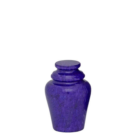 [914 CBV] Cobalt Blue Marble Miniature Urn