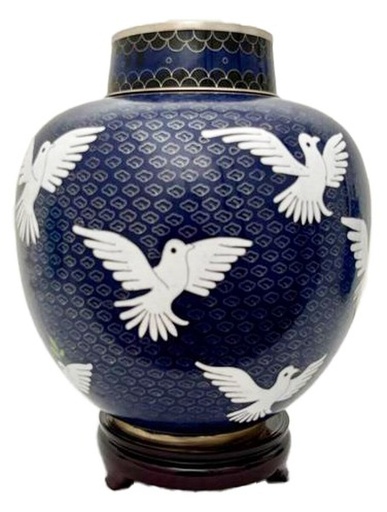 [800 DV] Dove Cloisonne Companion Urn