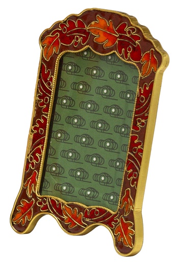 [816 FL] Fall Leaf Cloisonne Frame