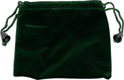 [VB 222G] Green Miniature-Size Velvet Urn Bag (1 Dozen)