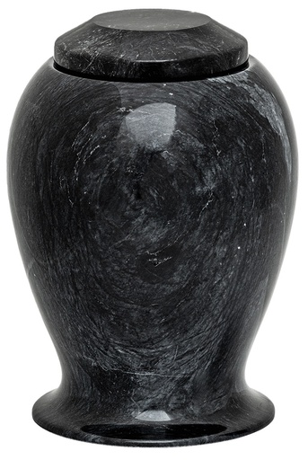 [902 BKV] Midnight Vase Adult Marble Urn