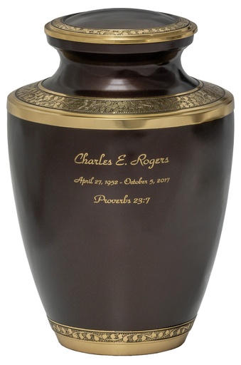 [506 MC] Mocha Adult Brass Urn