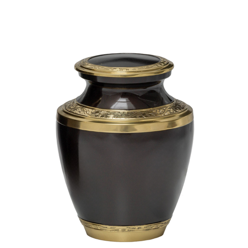 [510 MC] Mocha Medium Brass Urn