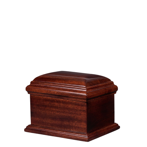 [714 MH] The Vintage Mahogany Miniature Wood Urn